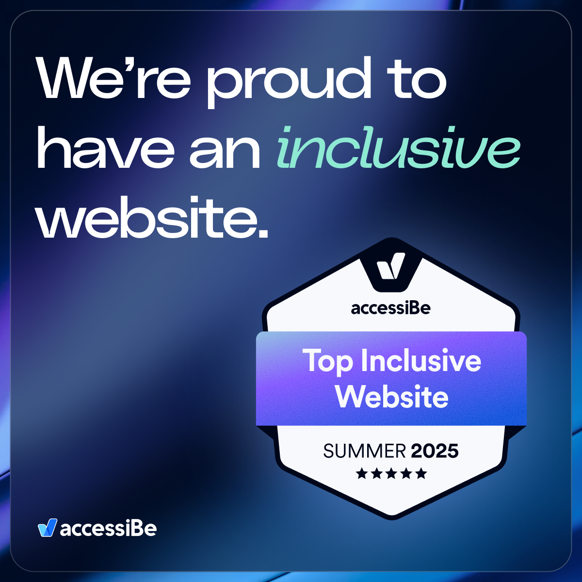 Top Inclusive Website badge of summer 2025.